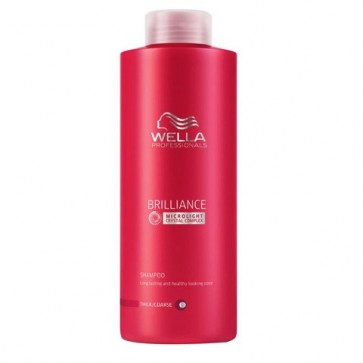 Wella Brilliance Shampoo Thick Hair (1000ml)