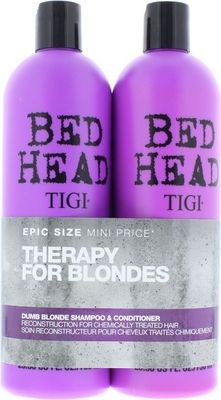 TIGI Bed Head Colour Combat Dumb Blonde Tweens 2x750ml Set