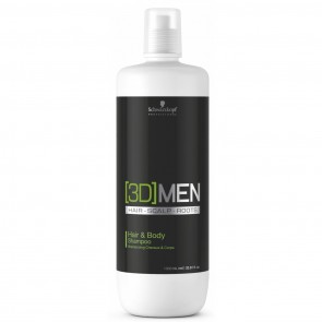 Schwarzkopf 3D Men Hair & Body Shampoo 1000ml