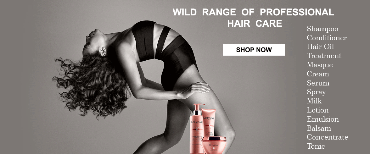 Wide range of professional hair care